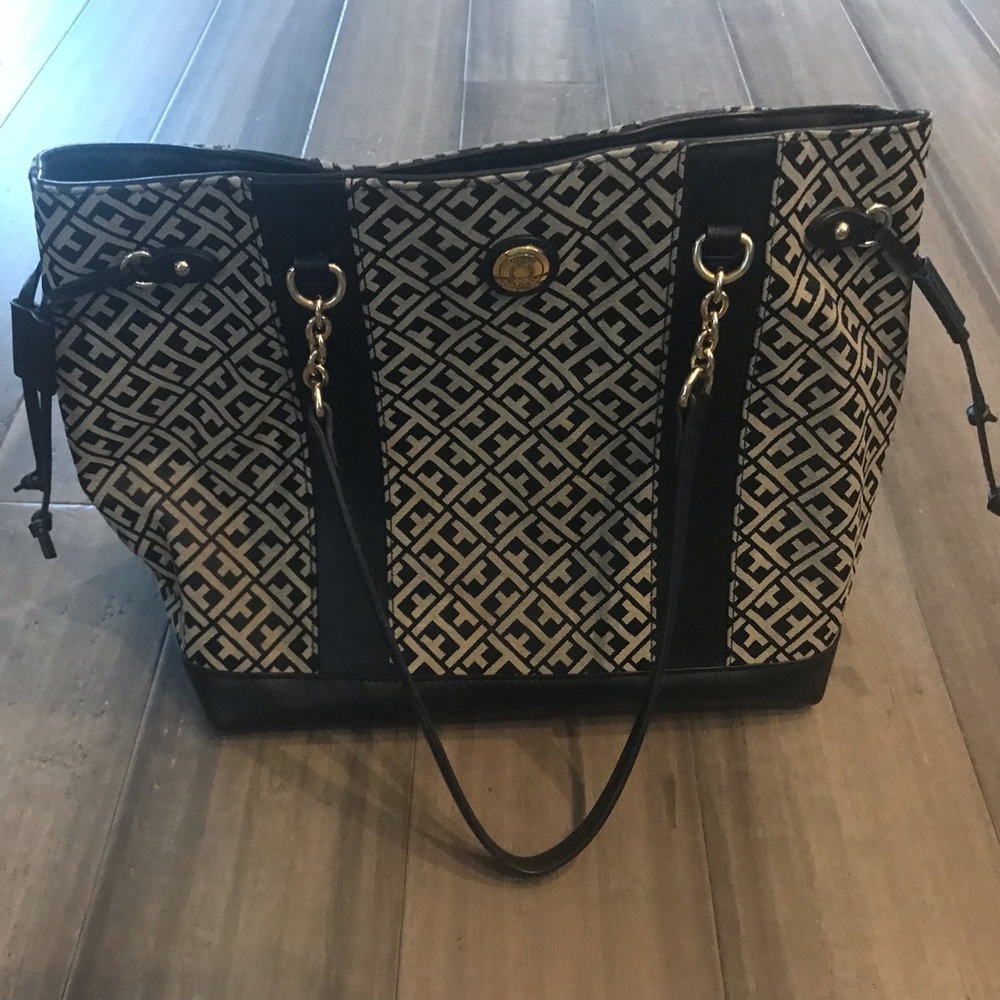 Tommy Hilfiger Monogram Large Shopper Tote Bag